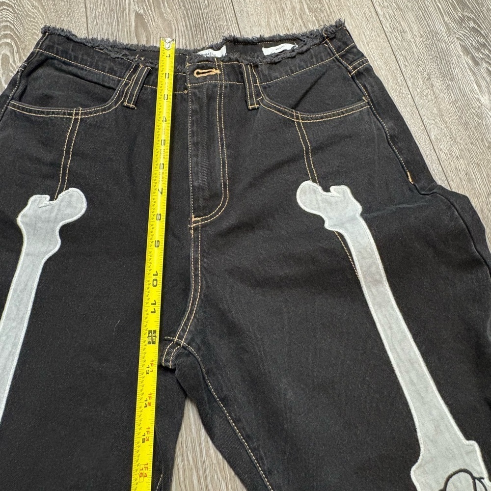 Forever 21 Black Jeans with Skeleton Design - Picture 5 of 10